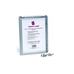Cheap Stationery Supply of Photo Album Co Certificate/Photo Snap Frame A4 Aluminium Frame Plastic Front Silver 15901PA Office Statationery