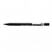 In the photograph, there are twelve sleek black mechanical pencils from Pentel Co. The pencils have a Sharplet-2 design and are filled with HB 0.5mm lead. They are neatly arranged on a surface, with their pointed tips and sturdy barrels visible. Each pencil bears the Pentel logo, adding a touch of sophistication to the image.