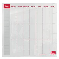 Cheap Stationery Supply of Sasco Week Planner Acrylic Desktop 450 x 450mm 2410179 16909AC Office Statationery