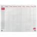 Sasco Week Planner Acrylic Mounted 600 x 450mm 2410183 16937AC