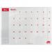 Sasco Month Planner Acrylic Desktop 600 x 450mm 2410186 16951AC