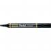Pentel N860 Permanent Marker Chisel Tip 2.5-7mm Line Black (Pack 12) - N860-AE 17378PE