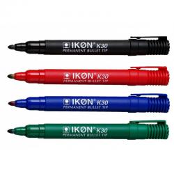 Cheap Stationery Supply of ValueX Permanent Marker Bullet Tip 2mm Line Assorted Colours (Pack 4) 18029HA Office Statationery