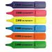 ValueX Flat Barrel Highlighter Pen Chisel Tip 1-5mm Line Assorted Colours (Pack 6) - 8440WT6 18106HA