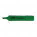 This photo features a pack of 10 green ValueX Flat Barrel Highlighter Pens with chisel tips, each capable of producing a 1-5mm line. The sleek design of the barrel ensures easy handling, while the bright green color adds a pop of vibrancy. Perfect for highlighting important information in textbooks or documents.