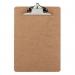 This picture shows a ValueX Hardboard Clipboard A4 Portrait in the color brown. The clipboard is made of durable material and has a sturdy clip attached at the top. The A4 size is perfect for holding standard size papers.