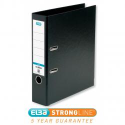 Cheap Stationery Supply of Elba A4 Lever Arch File PVC 70mm Spine Width Black 100202169 19447HB Office Statationery