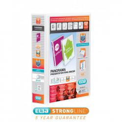 Cheap Stationery Supply of Elba Panorama Presentation Ring Binder Polypropylene 4 D-Ring A4 50mm Rings White (Pack 10) 400001309 19461HB Office Statationery