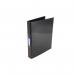 This photograph features a black Hamelin Ring Binder, laminated on A4 paper board and with a 30mm spine and 25mm capacity. It boasts 2 O-rings and a sleek, modern design that is perfect for organizing documents.