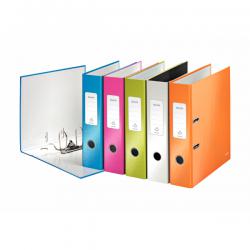 Cheap Stationery Supply of Leitz Wow Lever Arch File Laminated Paper on Board A4 80mm Spine Width Assorted (Pack 10) 10051099 20038ES Office Statationery