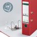 Leitz 180 Lever Arch File Polypropylene A4 80mm Spine Width Red (Pack 10) 10101025 20213ES