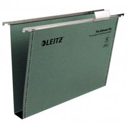 Cheap Stationery Supply of Leitz Ultimate Clenched Bar Foolscap Suspension File Card 30mm Green (Pack 50) 17450055 20318ES Office Statationery