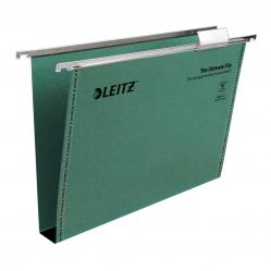 Cheap Stationery Supply of Leitz Ultimate Clenched Bar Foolscap Suspension File Card 30mm Green (Pack 50) 17450055 20318ES Office Statationery