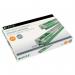 The image shows a pack of 5 green Leitz heavy duty staples cartridges from ACCO Brands, each containing 210 sturdy staples with a length of 2610mm. The cartridges are neatly organized and ready for use.