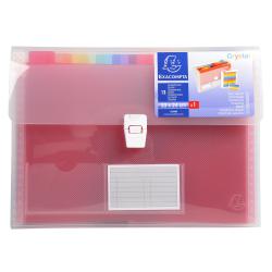 Cheap Stationery Supply of Exacompta Expanding File Polypropylene 330x250mm 13 Pocket Clear 20707EX Office Statationery