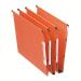 Esselte Orgarex A4 Lateral Suspension File Card 50mm Base Orange (Pack 25) 21630 21151ES