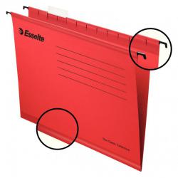 Cheap Stationery Supply of Esselte Classic Foolscap Suspension File Board 15mm V Base Red (Pack 25) 90336 21200ES Office Statationery