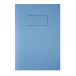 Cheap Stationery Supply of Silvine A4 Exercise Book Plain Blue 80 Pages (Pack 10) 21939SC Office Statationery