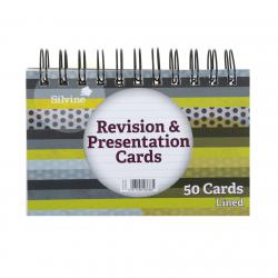 Cheap Stationery Supply of Silvine Revision and Presentation Cards Ruled 152x102mm Twinwire Pad White (Pack 50) 22100SC Office Statationery