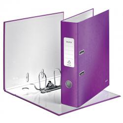 Cheap Stationery Supply of Leitz 180 WOW Lever Arch File Laminated Paper on Board A4 80mm Spine Width Purple (Pack 10) 10050062 22250ES Office Statationery