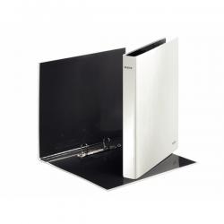Cheap Stationery Supply of Leitz WOW Ring Binder Laminated Paper on Board 2 D-Ring A4 25mm Rings Pearl White (Pack 10) 42410001 22264ES Office Statationery