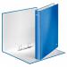 This stunning photograph captures 10 beautiful blue Leitz WOW ring binders from ACCO Brands. The laminated paper on board adds a sleek texture, while the 2 D-ring design and 25mm rings provide organization and durability. A4 size makes these perfect for any office or school setting.