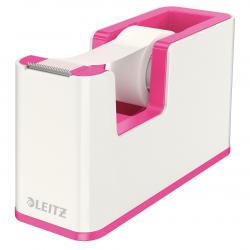 Cheap Stationery Supply of Leitz WOW Dual Colour Tape Dispenser for 19mm Tapes White/Pink 53641023 22607ES Office Statationery