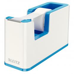 Cheap Stationery Supply of Leitz WOW Dual Colour Tape Dispenser for 19mm Tapes White/Blue 53641036 22614ES Office Statationery