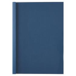 Cheap Stationery Supply of GBC Thermal Binding Cover A4 1.5mm Clear PVC Front Royal Blue Leathergrain Back (Pack 100) 24406AC Office Statationery