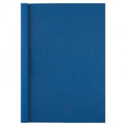 Cheap Stationery Supply of GBC Thermal Binding Cover A4 3mm Clear PVC Front Royal Blue Leathergrain Back (Pack 100) 24413AC Office Statationery