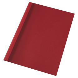 Cheap Stationery Supply of GBC Thermal Binding Cover A4 1.5mm Clear PVC Front Red Leathergrain Back (Pack 100) 24434AC Office Statationery