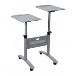 Cheap Stationery Supply of Nobo Multimedia Projector Trolley Twin Platform Grey 1900791 25806AC Office Statationery