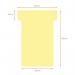 Nobo T-Cards A50 Size 2 Yellow (Pack 100) 2002004 26121AC