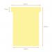 Nobo T-Cards A80 Size 3 Yellow (Pack 100) 2003004 26163AC