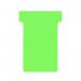 This image shows a pack of 100 green T-cards from ACCO Brands. Each card is a size 4 and features the Nobo logo. The cards are neatly organized with clear labeling for easy sorting and organization.