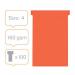 Nobo T-Cards A110 Size 4 Red (Pack 100) 2004003 