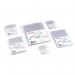 A photo of ACCO Brands Card Holders Rexel Nyrex Card Holder Polypropylene 95x64mm Top Opening Clear shows a pack of 25 clear holders. Each holder has a top opening and is made of polypropylene. The clear material allows easy visibility of the cards inside.