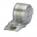 The photo shows a pack of 5000 staples for ACCO Brands, Staples, Rexel, and Stella 70 staplers. The staples are neatly arranged in a cartridge and have a shiny silver color. The packaging is labeled with the product names and company logos.