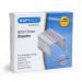 In the picture, there is a pack of 1000 staples from Rapesco Office Products Plc. The staples are 92315mm in size and made of galvanized metal. The pack is labeled with Rapesco and Staples branding and includes the code 1239 29464RA.