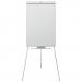 The ACCO Brands Flipchart Easels & Pads Nobo Classic Nano Clean Tripod Flipchart Easel Magnetic features a sleek silver design and measures 680x680mm. It has a clean and modern look, with a tripod stand for stability. The flipchart easel is equipped with a magnetic surface, making it easy to hang and display materials during presentations.