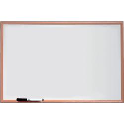 Cheap Stationery Supply of Nobo Basic Non Magnetic Melamine Whiteboard Pine Frame 900x600mm 1905200 29642AC Office Statationery