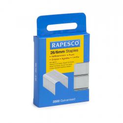 Cheap Stationery Supply of Rapesco 26/6mm Galvanised Staples Retail Pack (Pack 2000) 29751RA Office Statationery