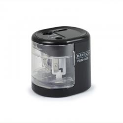 Cheap Stationery Supply of Rapesco PS12-USB Automatic Double Hole Pencil Sharpener USB/Battery Black 30276RA Office Statationery