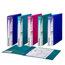 Cheap Stationery Supply of Snopake Superline Ring Binder 2 O-Ring A4 25mm Rings Electra Assorted (Pack 10) 31644SN Office Statationery
