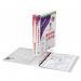 Snopake Executive Presentation Ring Binder Polypropylene 4 D-Ring A4 25mm Rings Clear (Pack 10) - 13386 31672SN