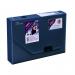 Snopake DocBox Polypropylene A4 60mm Spine Width Push Lock Closure Blue - 12867 31945SN