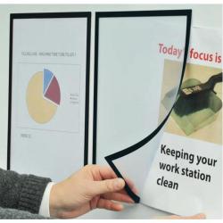 Cheap Stationery Supply of Magiboards Solo Magnetic Sign Holder A4 Black (Pack 12) 32292MA Office Statationery