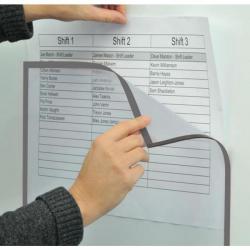 Cheap Stationery Supply of Magiboards Solo Magnetic Sign Holder A3 Grey (Pack 6) 32327MA Office Statationery