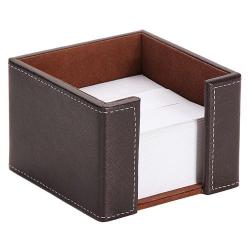 Cheap Stationery Supply of Faux Leather Memo Pad Holder Brown Office Statationery