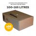 Fellowes Shredder Waste Bag 100-165 Litre Clear (Pack 50) 36055 34528FE